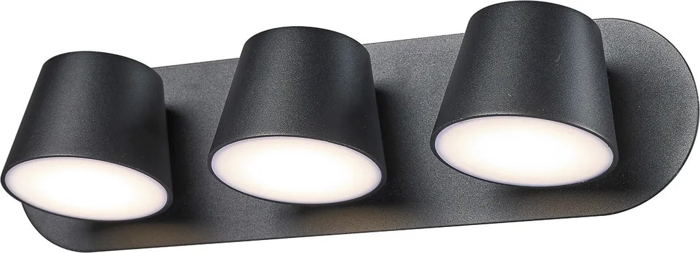 Italux modern skandináv fali lámpa kuola fekete itxmb1350-3 bk