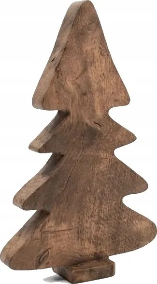 Fa Karácsonyfa 26 x18 cm Kézzel díszített asztali dísz