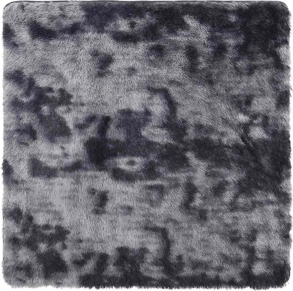 vidaXL sötétszürke hosszú szálú NAVARRA bozontos szőnyeg 240x240 cm