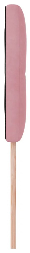 LED Fejtámla Gombos Pink 80 cm Bársony