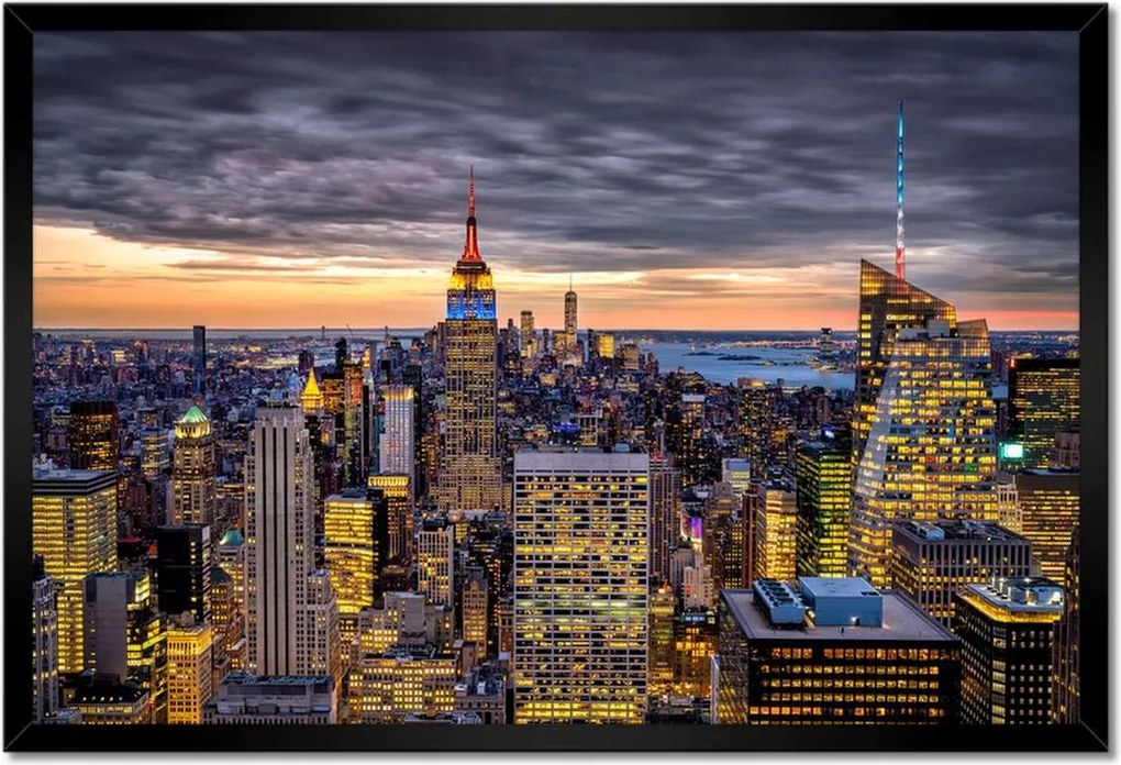 Poszterek keretben 60x40 New York felülnézet