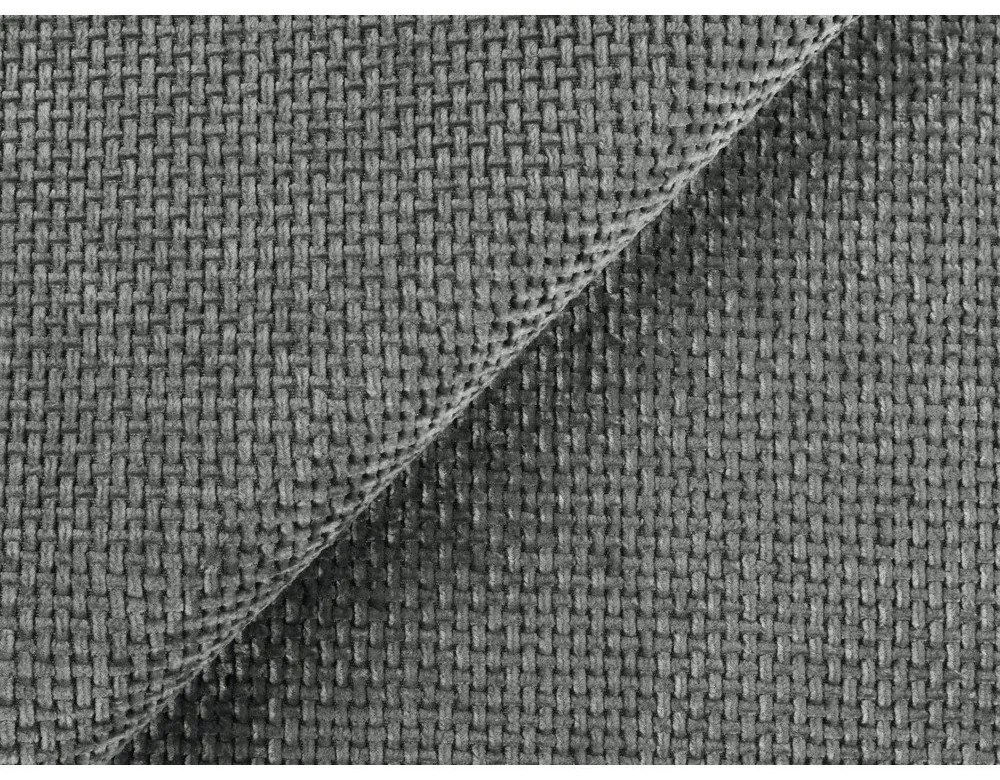 Szürke kárpitozott ágyneműtartós franciaágy ágyráccsal 160x200 cm Keoni – Makamii