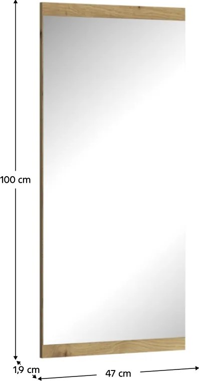 Tükör 50, artisan tölgy, AIRON