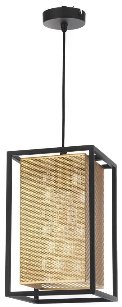 ONLI - Csillár zsinóron MALIK 1xE27/22W/230V arany/fekete