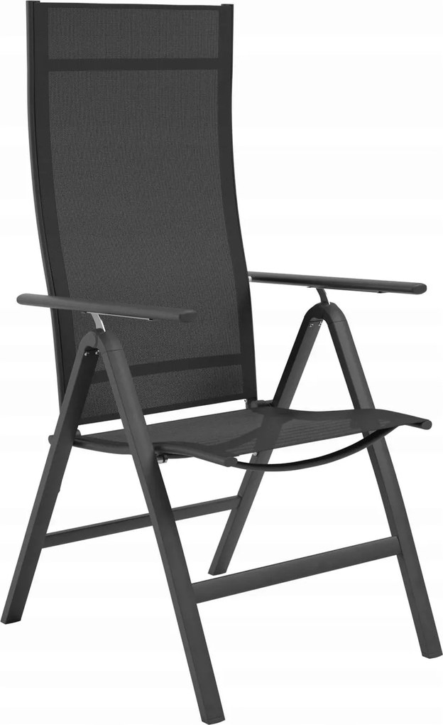 Összecsukható kerti szék Konifera Mesina alumínium antracit