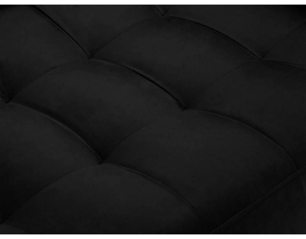 Santo fekete bársonykanapé, 174 cm - Milo Casa