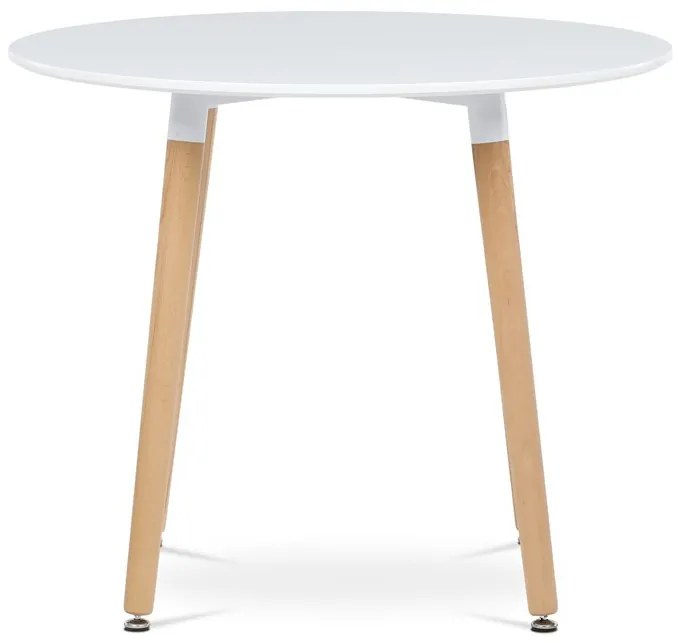 Étkezőasztal 90×90 cm, MDF, Fehér. WT