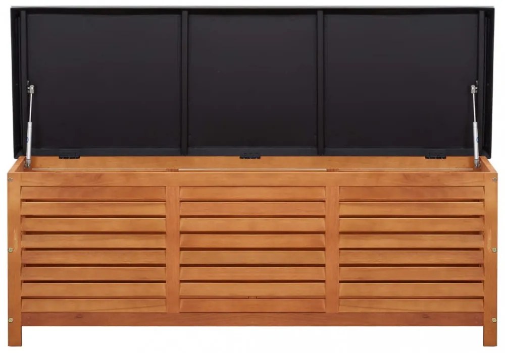 tömör eukaliptuszfa kerti tárolóláda 150 x 50 x 55 cm