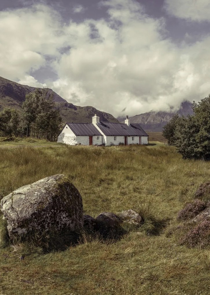 Poszter 64x90cm Glen Coe kunyhó, Assaf Frank