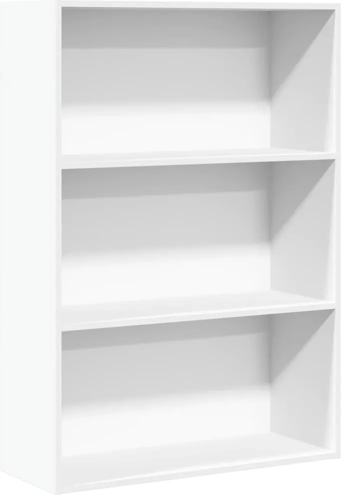 vidaXL fehér szerelt fa könyvespolc 80 x 30 x 114 cm