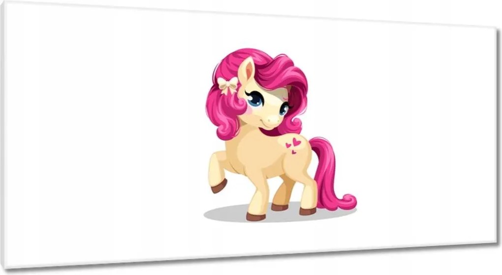 Vászonkép 115x55 Póni lány motívum