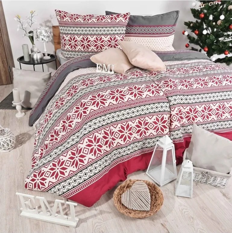 Karácsonyi pamut ágynemű Domis EMI