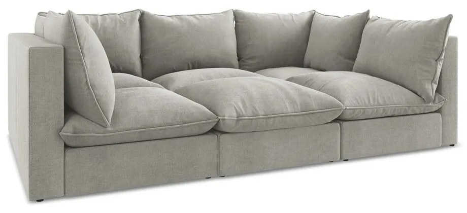 Világosszürke kanapé 255 cm Manao – Makamii