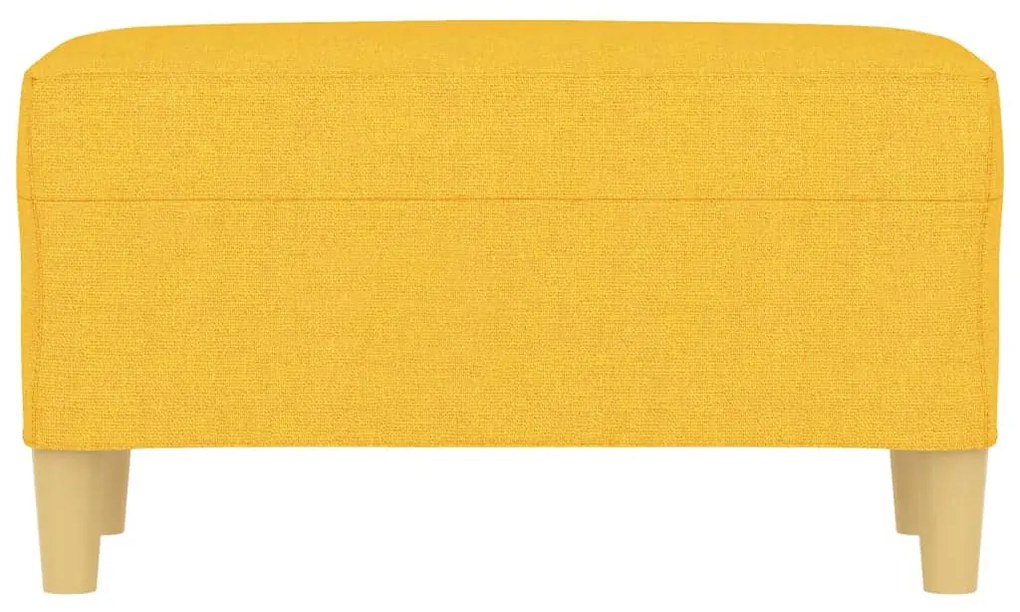 világossárga szövet pad 70x35x41 cm