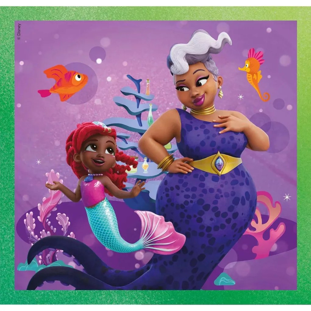 Disney Hercegnők puzzle 3x48 db-os (Junior Ariel)