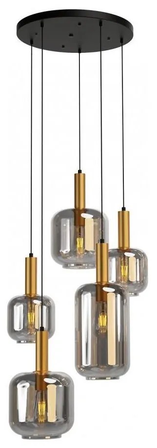 Redo 01-3214 - Csillár zsinóron BRINA 5xE27/23W/230V