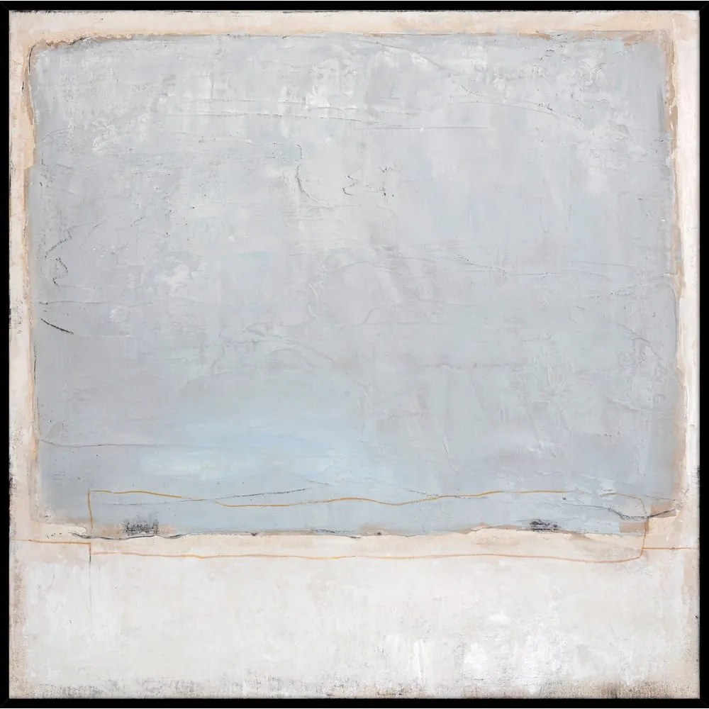 Kézzel festett kép 100x100 cm Blue Inside – Malerifabrikken