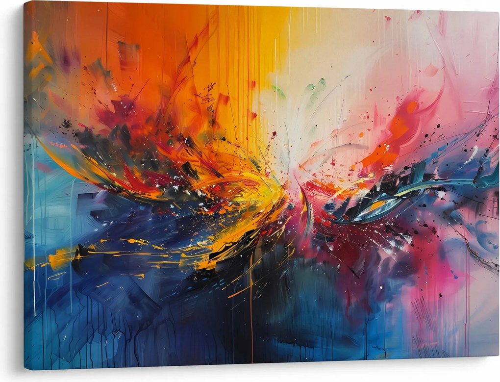 Kép - Színes absztrakció (70x50 cm)