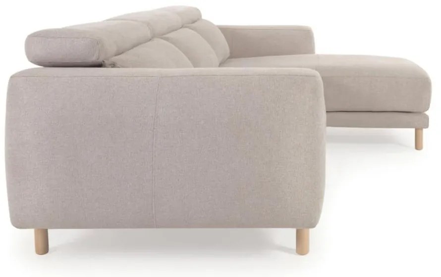 Bézs sarokkanapé (jobb oldali) Singa - Kave Home