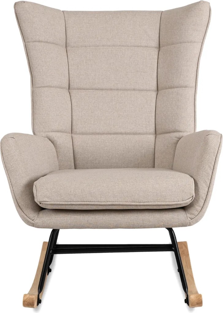 Hintafotel bézs szövet/diófa hatás – JACKSON