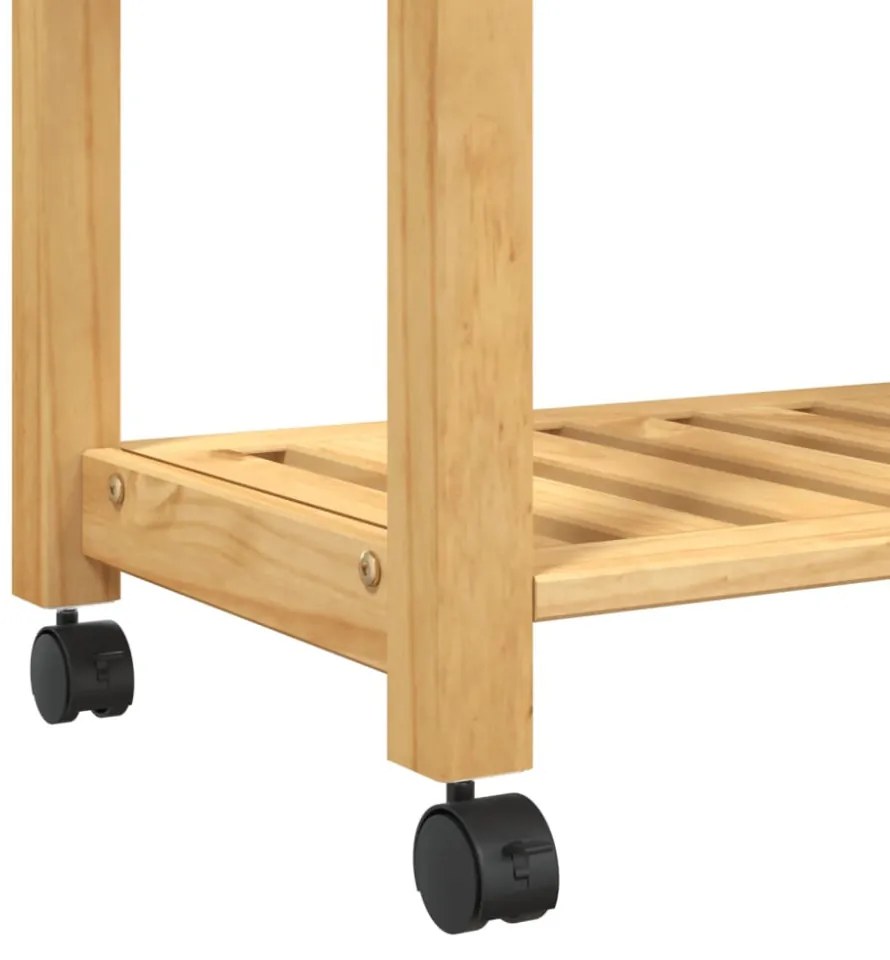 MONZA tömör fenyőfa konyhai kocsi 84 x 40 x 88,5 cm