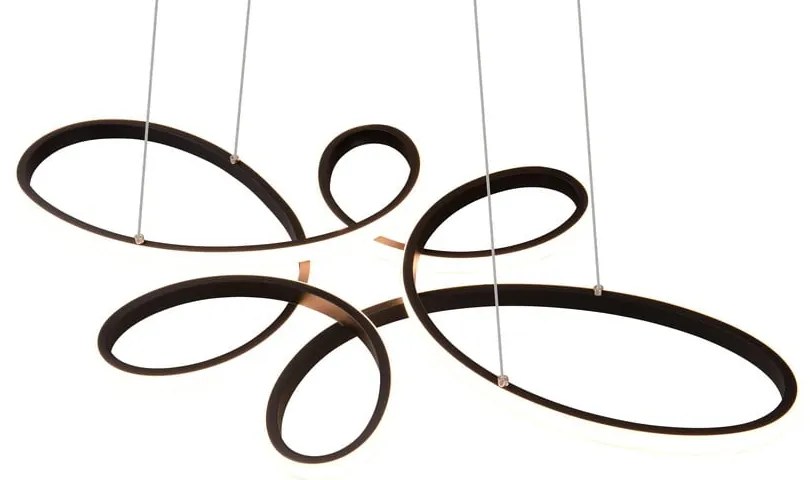 Fekete LED függőlámpa Fly – Trio