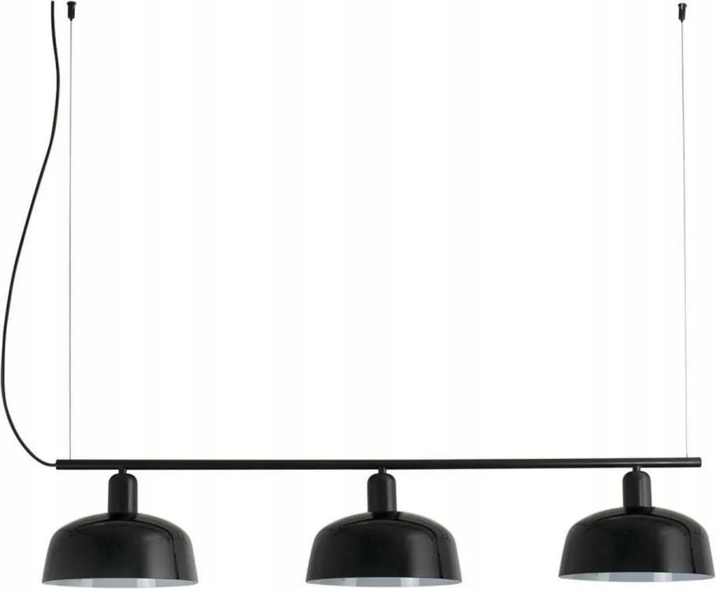Faro Tatawin M lineáris függeszték, 3xE27, fekete üveg, 200cm