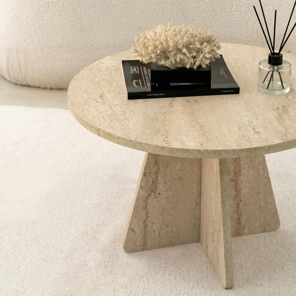 Mushroom Travertine konferenciaasztal