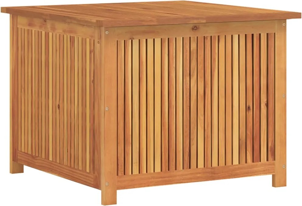 vidaXL tömör akácfa kerti tárolóláda 75x75x58 cm