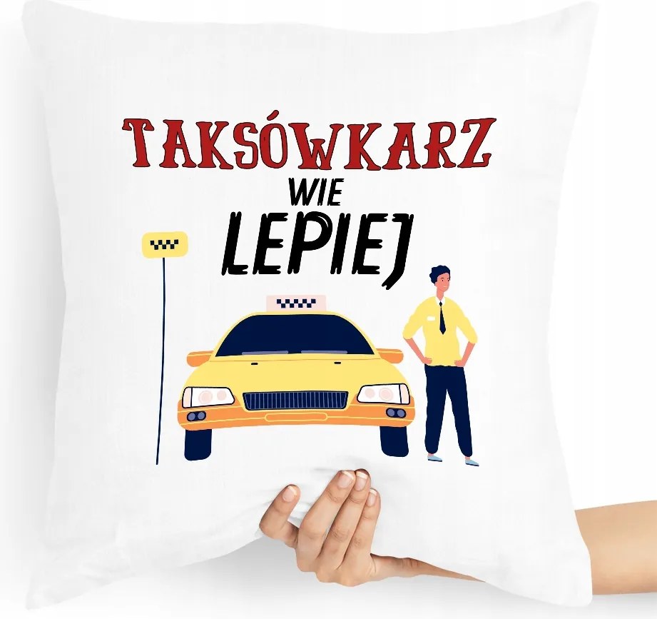 Ajándék Párna A Taxisofőrnek, Aki Jobban Tudja, fényképes nyomattal