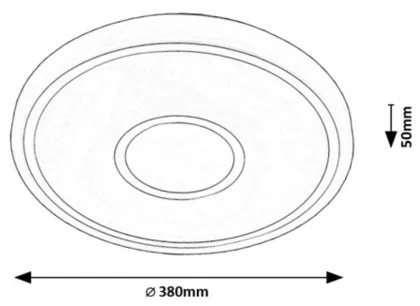 Rabalux 71117 - LED mennyezeti lámpa TAYTUM LED/25W/230V 3000K