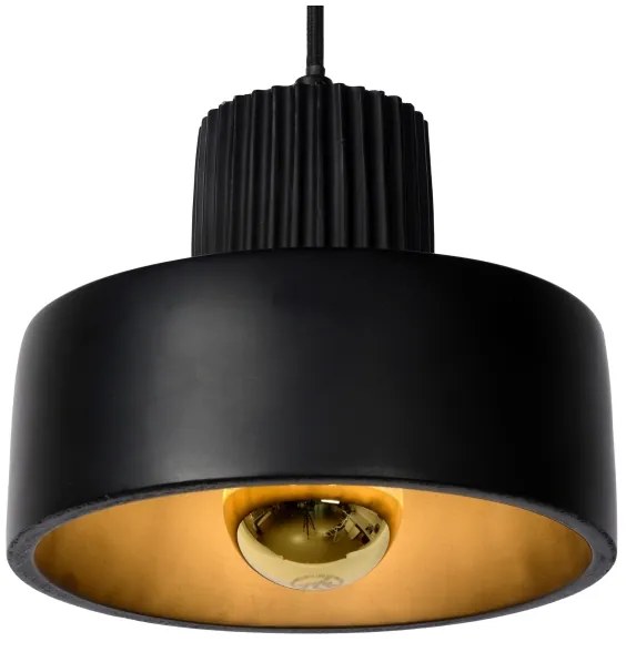 Lucide 20419/20/30 - Csillár zsinóron OPHELIA 1xE27/40W/230V á. 20 cm fekete