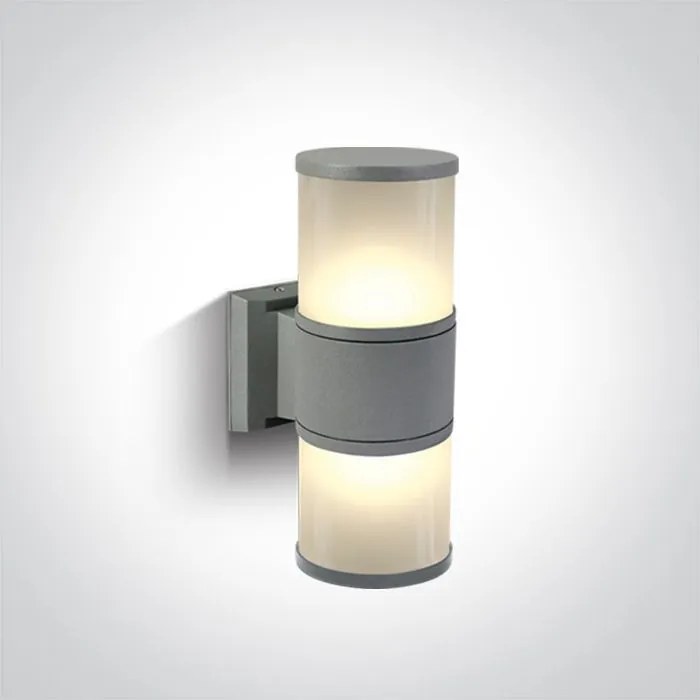 ONE LIGHT 67098-G TUBE LIGHTS Modern Kültéri Fali Lámpa Szürke E27 IP44