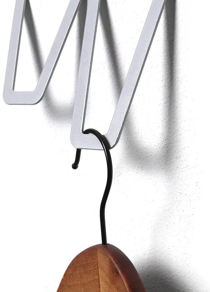 Design fali fogas dupla, szürke
