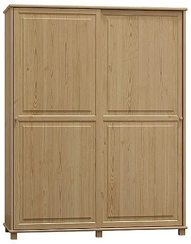 Fenyő szekrény 2Dc8, 120 széles akasztós