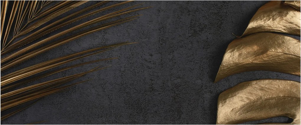 Kép arany levelekkel (120x50 cm)