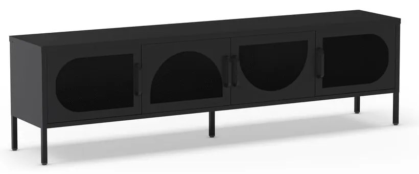 Fekete TV-állvány 180x50 cm Tayra – Marckeric