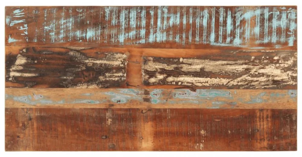 tömör újrahasznosított fa étkezőasztal 110 x 55 x 76 cm