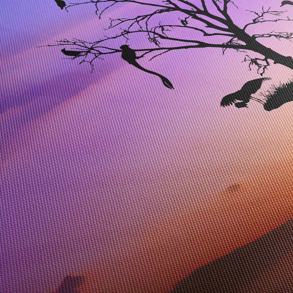 Kép - Állatok sziluettek (90x60 cm)