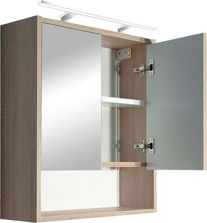 Luna 60 felső tükrös szekrény, Sonoma tölgy