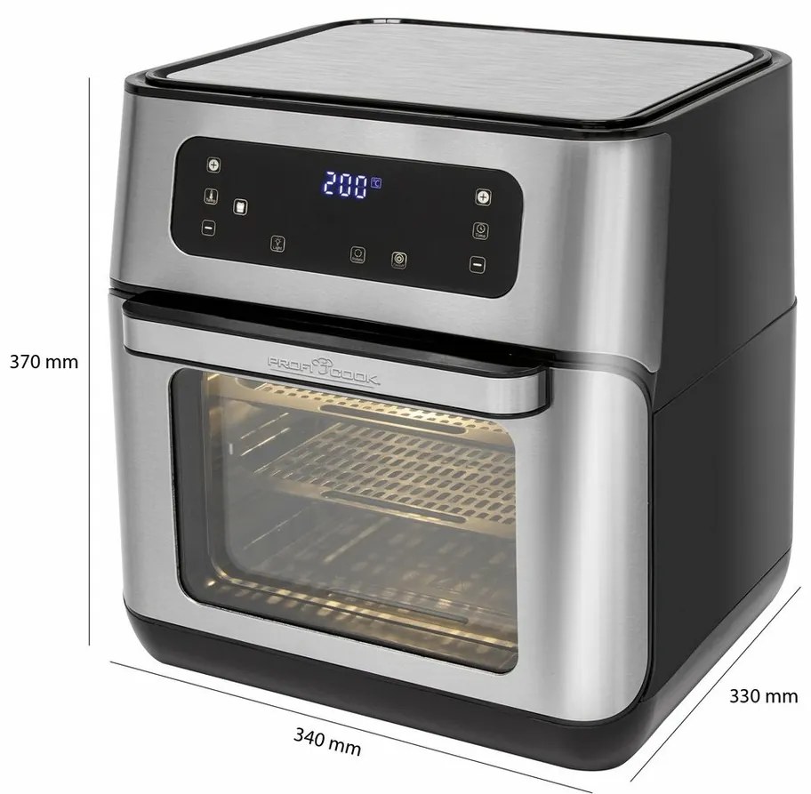 ProfiCook PC-FR 1200 H forrólevegős fritőz, 11 l