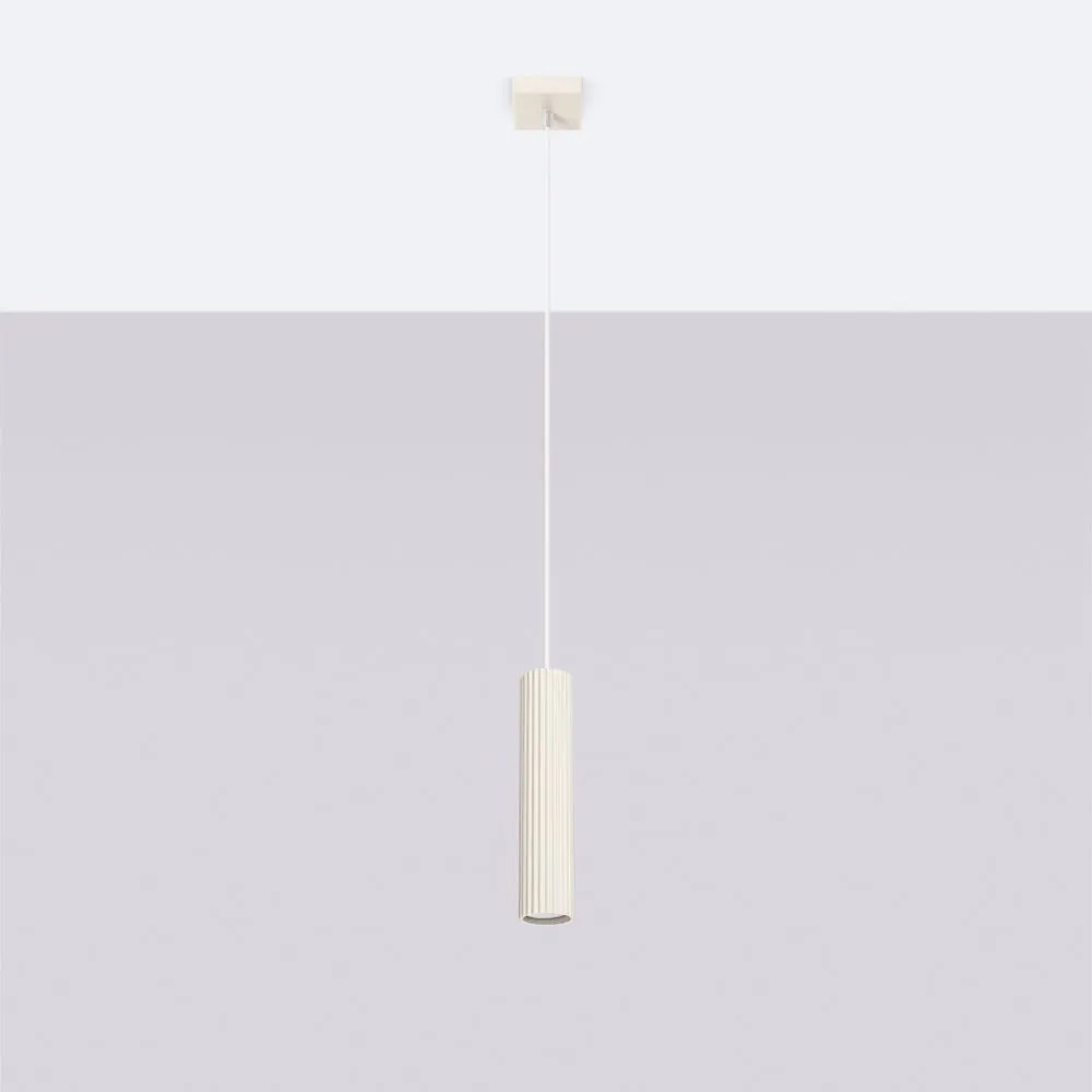 Krémszínű függőlámpa Gleam – Sollux