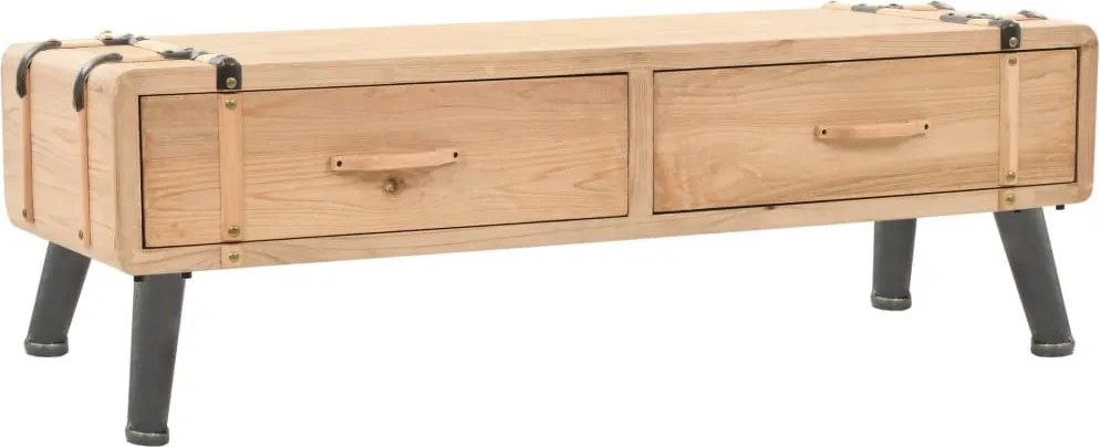 vidaXL tömör fenyő TV-szekrény 120 x 33 x 35 cm