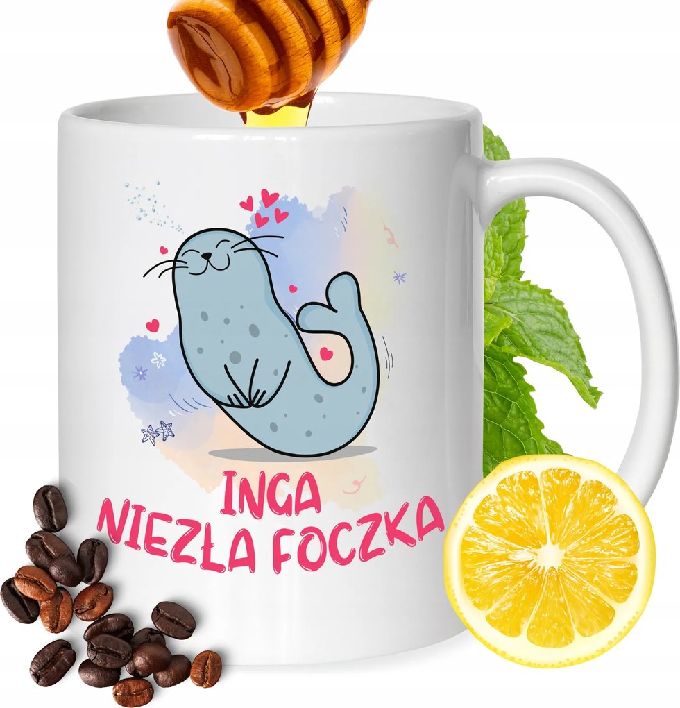 Bögre Inga Barátnő Feleség Ajándék Nyomtatott Fehér 330ml