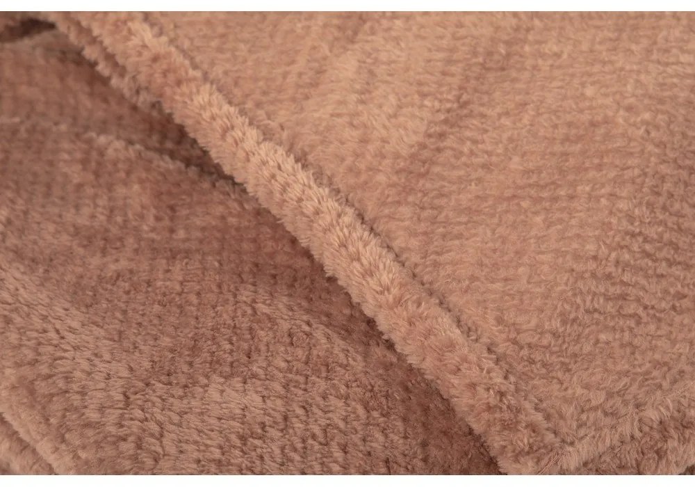 Barna mikroplüss takaró 150x200 cm Pippa – Tiseco Home Studio