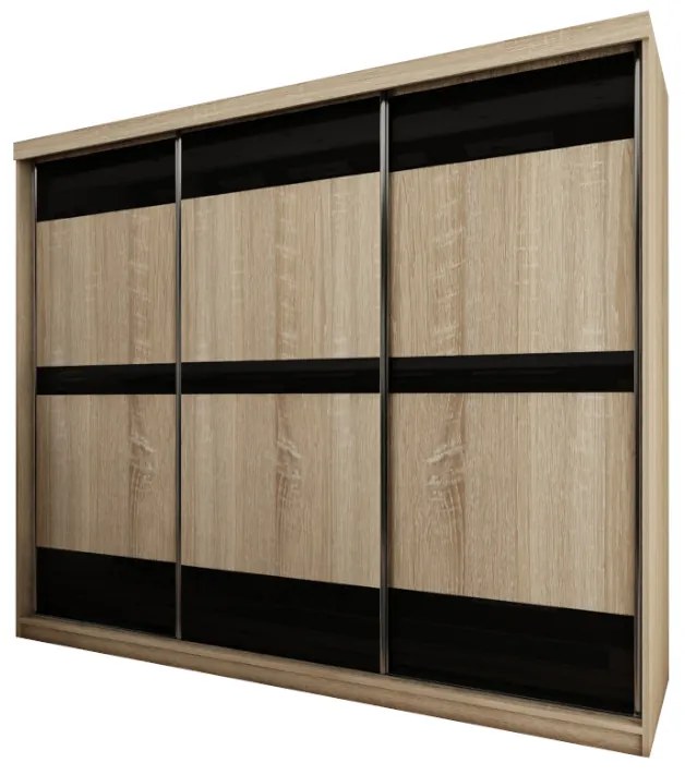 TOPA ruhásszekrény, 250x200x62, tölgy sonoma