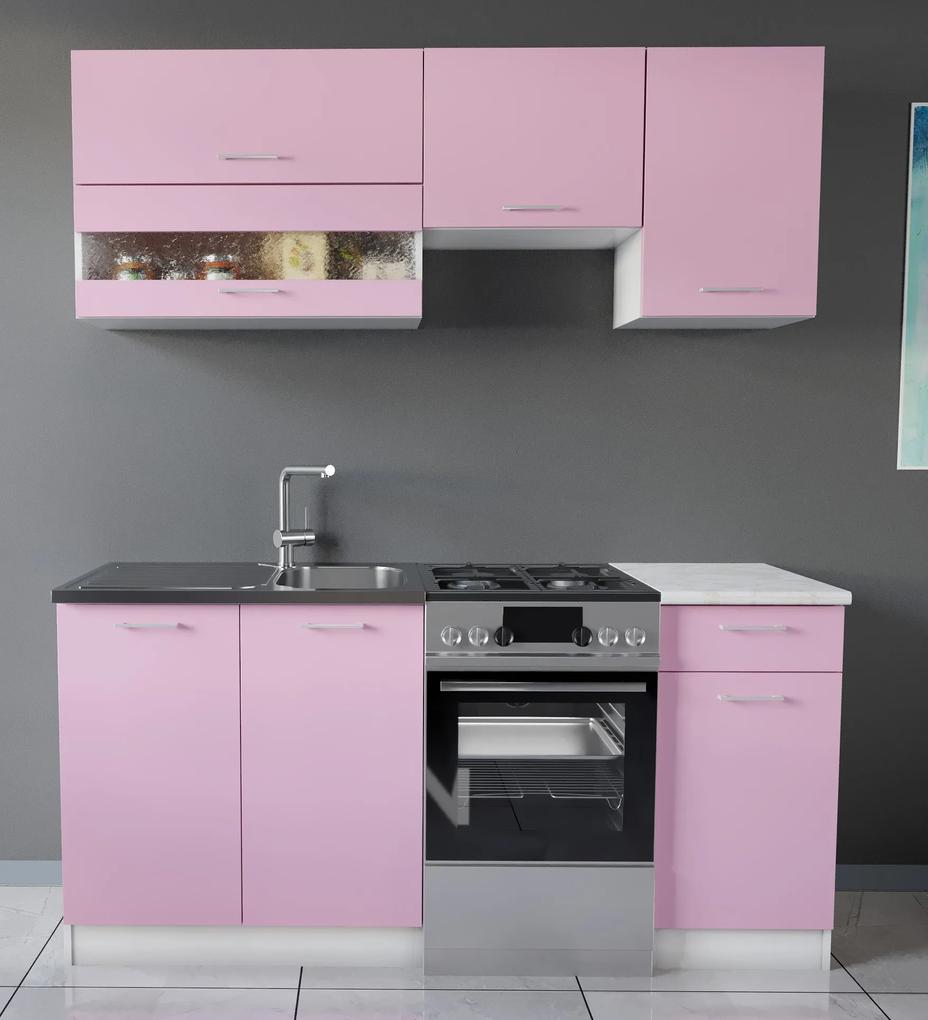 Color konyhabútor 170 cm Rózsaszín