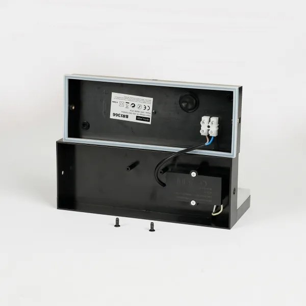 Brilagi - TESSI LED/10W/230V fekete kültéri fali lámpatest IP54