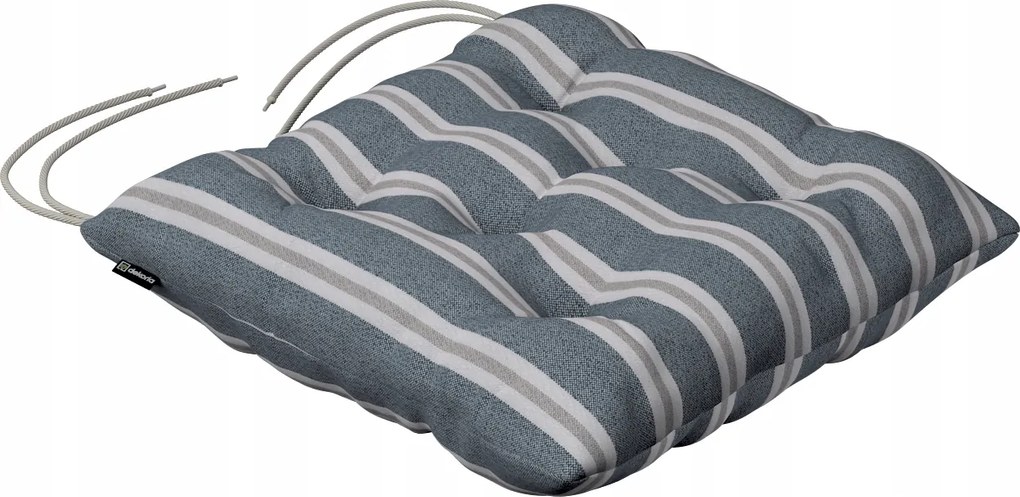 Jacek székpárna 38x38 kék-bézs csíkos