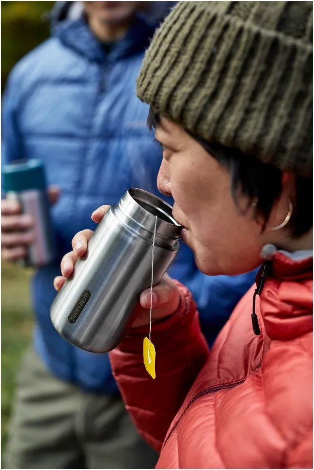 Ezüstszínű rozsdamentes acél termobögre 340 ml – Black + Blum